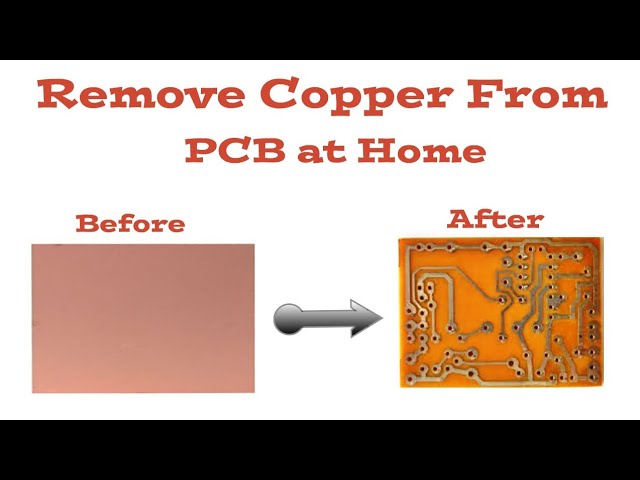 how to remove copper from pcb board